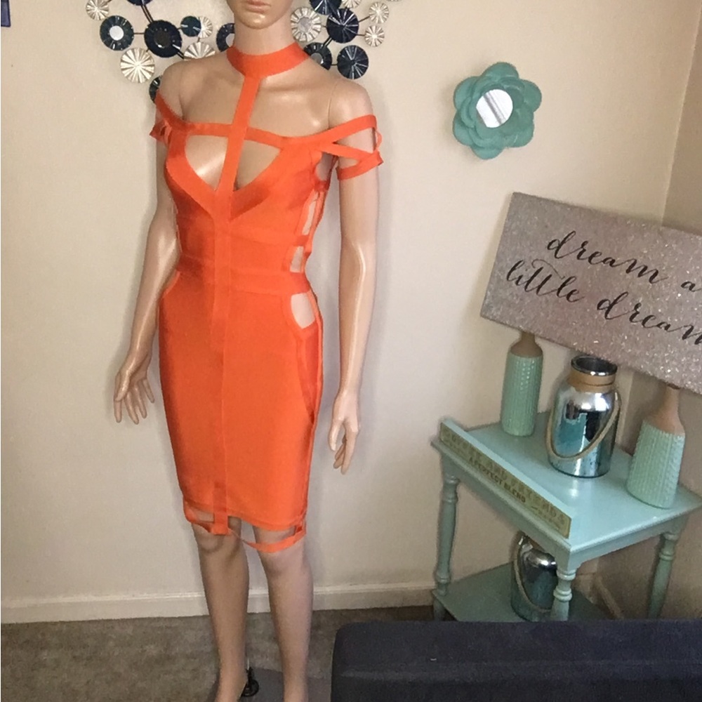 Misfit orange dress